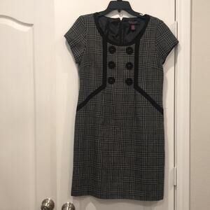 houndstooth dress in black & gray size 10